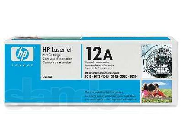 Картридж Q2612A для HP LaserJet (черный) Оригинал в городе Москва, фото 1, стоимость: 2 000 руб.