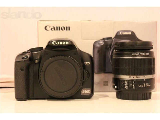 Canon 450D Kit 18-55mm в городе Тюмень, фото 3, Цифровые фотоаппараты