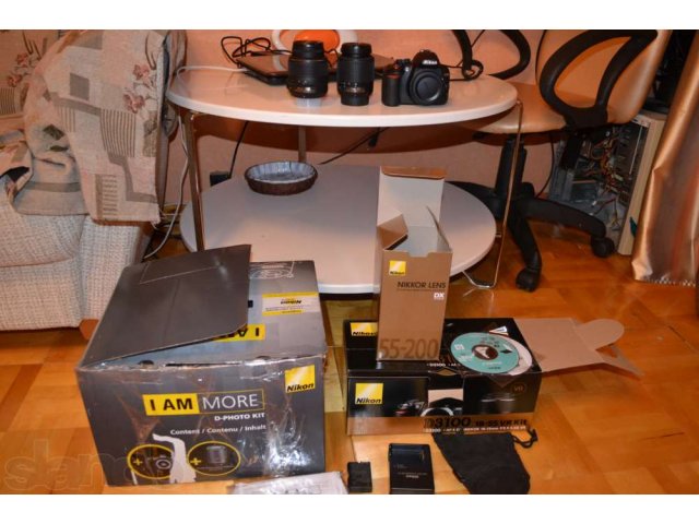 Продаю Nikon D3100 новый с двумя объективами. в городе Чехов, фото 2, Московская область