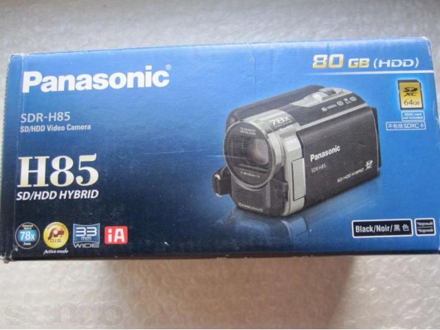 Цифровая видеокамера Panasonic SDR-H85 Black 80 GB в городе Тверь, фото 6, стоимость: 2 800 руб.