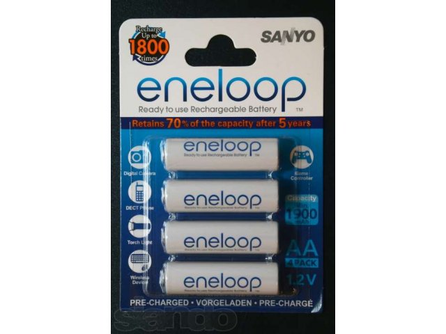 Продаю аккумуляторы Eneloop AA HR-3utga 2000 mAh в городе Ростов-на-Дону, фото 1, Зарядные устройства и аккумуляторы