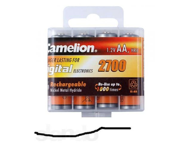 Аккумуляторы AA 1.2V 2700mAH Camelion Ni-MH (никель-металлгидридный) в в городе Уфа, фото 1, стоимость: 199 руб.