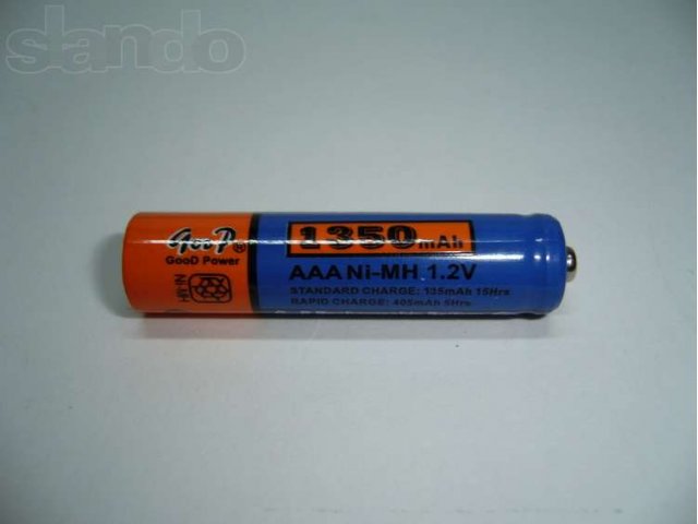 Аккумулятор ААА 1350 mAh NiMH (комлект из 4 шт) в городе Пермь, фото 1, стоимость: 250 руб.