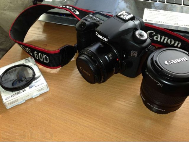 Продам Canon EOS-60D Kit 18-55mm, EF 50 f/1.8 II в городе Томск, фото 1, стоимость: 35 000 руб.