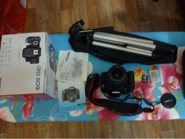 Зеркальный Canon EOS 550D Kit 18-55 EFS идеал. сост.,куплен 09.2012 в городе Нижний Новгород, фото 4, Профессиональное фото и видеооборудование