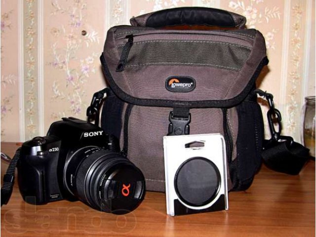 Зеркальный фотоаппарат Sony A230 Kit + 8Gb+ Сумка в городе Москва, фото 2, Профессиональное фото и видеооборудование