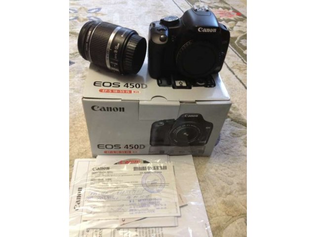 Canon EOS 450D Kit в городе Тюмень, фото 1, стоимость: 12 000 руб.