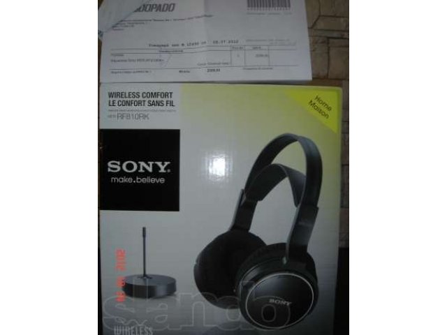 Продаю наушники безпроводные Sony Mdr-Rf810Rk в городе Пятигорск, фото 1, стоимость: 1 900 руб.