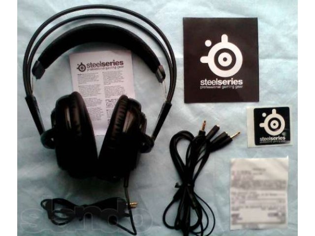 Игровые наушники с микрофоном SteelSeries Siberia v2 Black в городе Пермь, фото 1, Пермский край