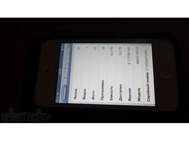 Продам iPod touch 4g 8gb в городе Череповец, фото 2, Прочая аудиотехника