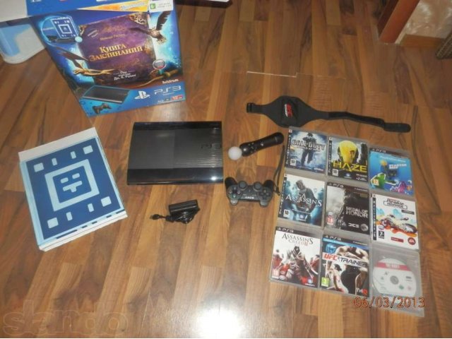 PS3 slim и 10 игр в городе Тюмень, фото 1, Игровые приставки