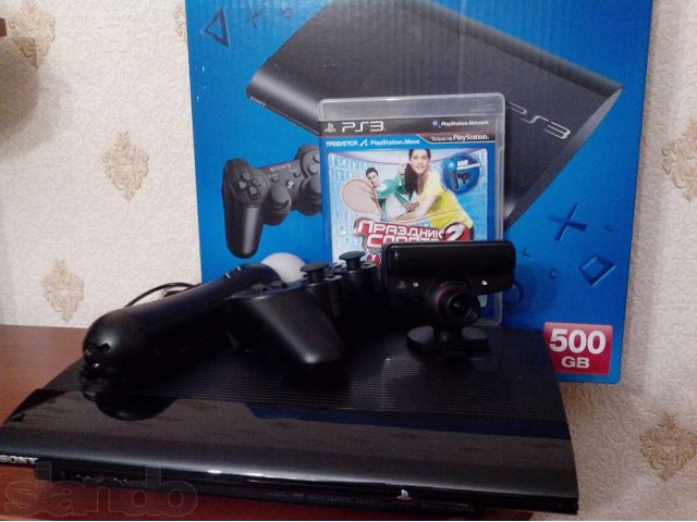 Продам консоль Sony PS3 500GB+PS Move+PS Cam+ игра Sport 2 в городе Архангельск, фото 1, стоимость: 8 999 руб.