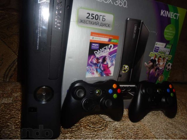 Xbox 360 Slim 250Gb + Kinect + Игры (Гарантия до 2014) в городе Омск, фото 4, стоимость: 16 000 руб.