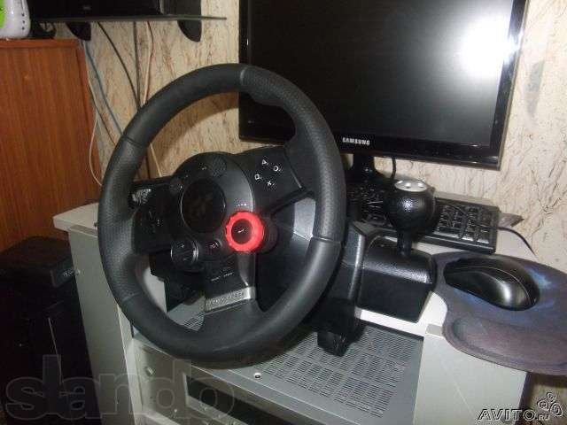 Руль Logitech Driving Force GT + джойстик Genius в городе Воронеж, фото 2, Воронежская область