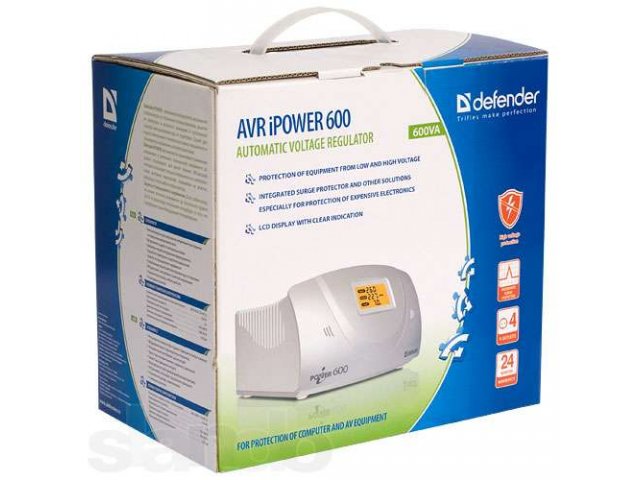 Стабилизатор напряжения Defender AVR iPOWER 600 в городе Ижевск, фото 2, стоимость: 950 руб.