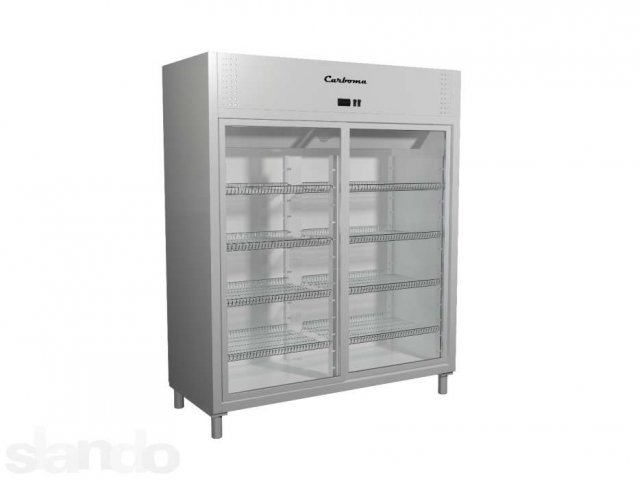 Холодильный шкаф со стеклянными раздвижными дверцами Carboma V1400К (к в городе Казань, фото 1, стоимость: 41 800 руб.