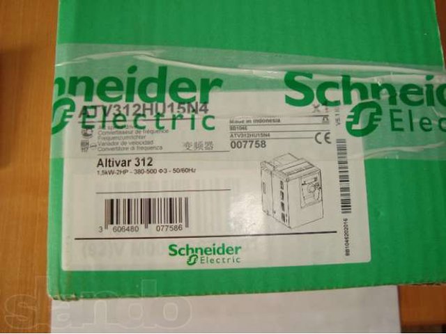 Преобразователь частоты Altivar 312 1,5 kWt в городе Копейск, фото 3, стоимость: 8 000 руб.