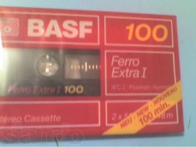 Кассета аудио basf 100 в упаковке в городе Челябинск, фото 1, стоимость: 200 руб.