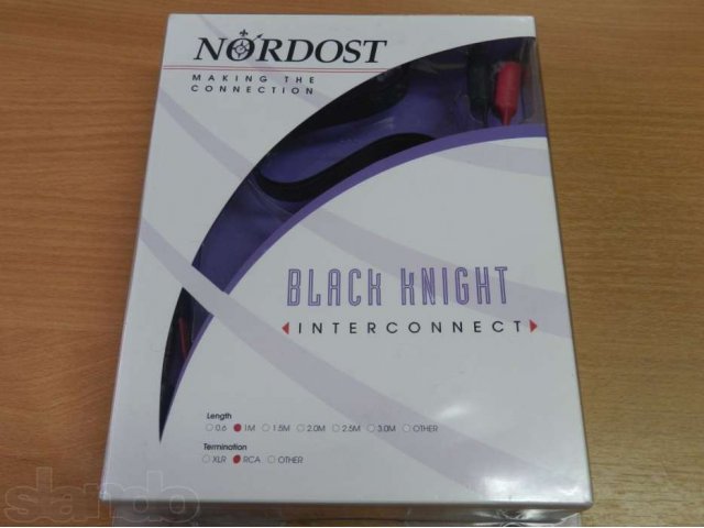 Межблочный кабель Nordost Black Knight 1.0m RCA в городе Березники, фото 1, стоимость: 2 700 руб.