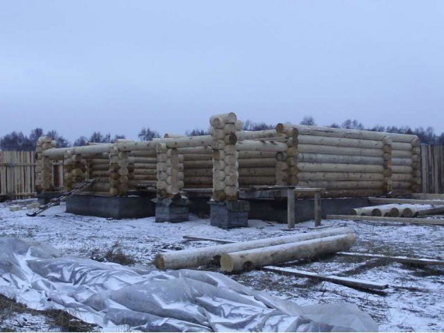 Бригада примет заказ на строительство из оцилиндрованного бревна. в городе Красноярск, фото 1, Услуги по ремонту и строительству