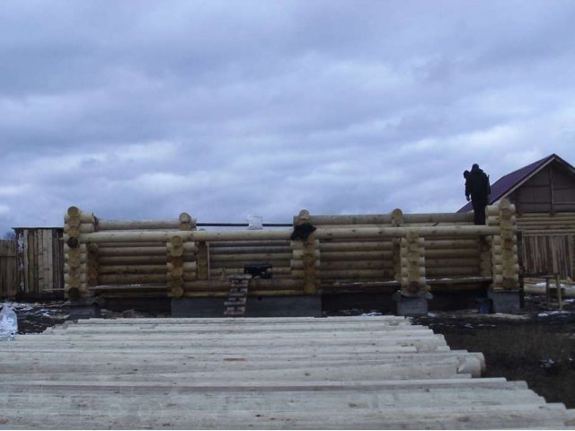 Бригада примет заказ на строительство из оцилиндрованного бревна. в городе Красноярск, фото 4, Услуги по ремонту и строительству