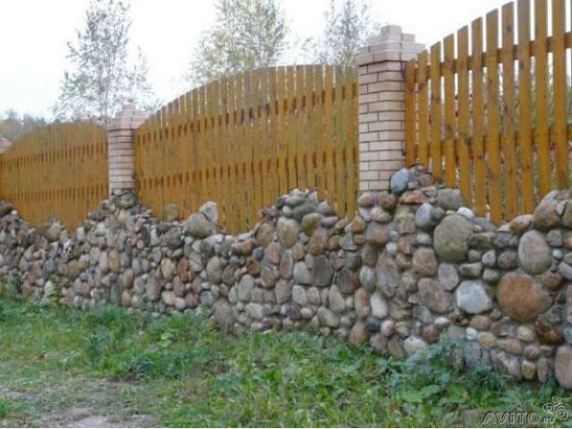 Забор.Забор из камня.Сетка рабица.Забор из доски. в городе Сергиев Посад, фото 5, Московская область