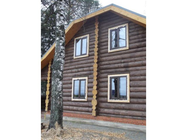 Установка деревянных окон в дома из оцилиндрованного бревна и евробрус в городе Йошкар-Ола, фото 6, стоимость: 0 руб.