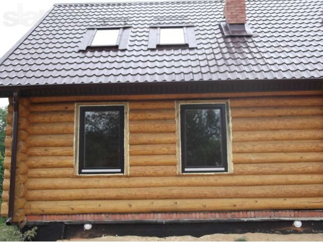 Установка деревянных окон в дома из оцилиндрованного бревна и евробрус в городе Йошкар-Ола, фото 8, Марий Эл