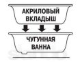 Ванна в ванну, акриловый вкладыш. в городе Серпухов, фото 1, Московская область