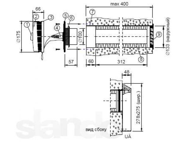 Кив 125 клапан приточный схема