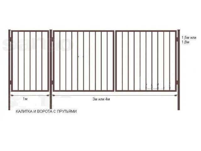 Ворота и калитки садовые в городе Калуга, фото 2, стоимость: 0 руб.
