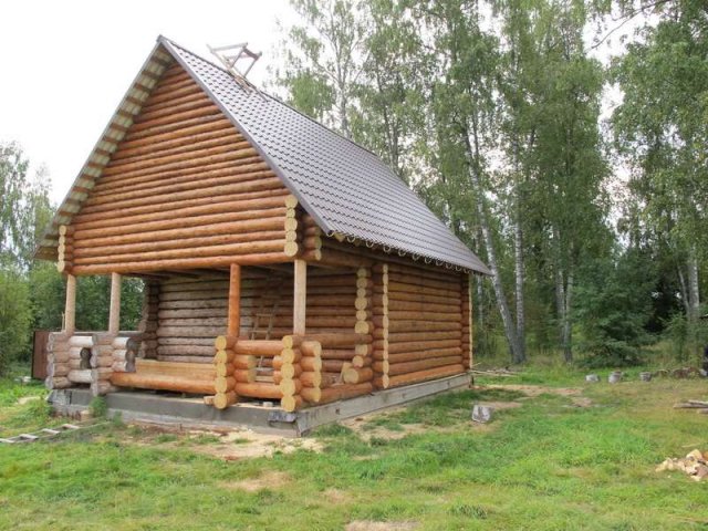 Срубы домов и бань из зимнего леса в городе Кострома, фото 5, Костромская область