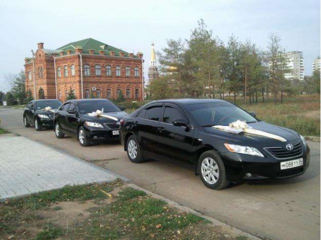 свадебный кортеж из Тойота Камри в любом количестве и цвете в городе Волгоград, фото 6, Такси, аренда и прокат, пассажирские перевозки