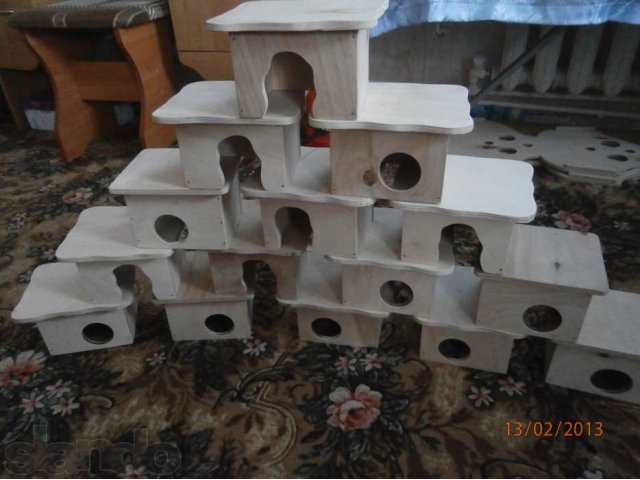изготовление домиков  и др .аксессуаров для грызунов в городе Ясногорск, фото 3, стоимость: 0 руб.