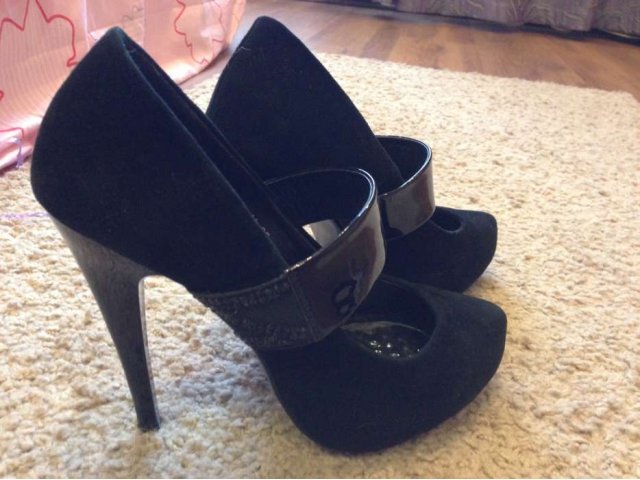 Новые черные замшевые туфли в городе Тюмень, фото 1, Женская обувь