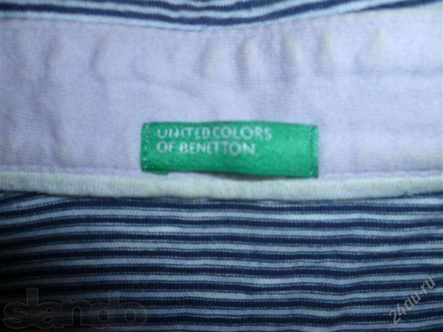 футболка поло Benetton( M) в городе Красноярск, фото 2, стоимость: 350 руб.