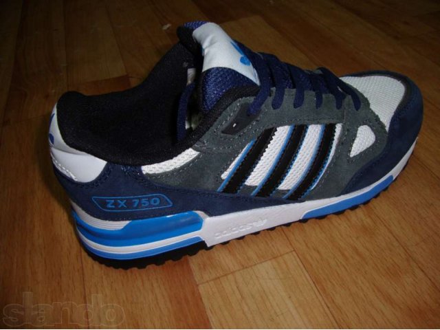 Лот№1: Кросовки Adidas zx 750 Original White Blue . Made in Indonesia в городе Красноярск, фото 1, Мужская обувь