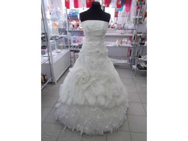 Кремовое Свадбное платье со шлейфом в городе Чебаркуль, фото 5, Челябинская область