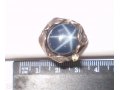 Кольцо серебряное со звёздчатым сапфиром в городе Барнаул, фото 1, Алтайский край