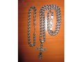 Продам комплект из серебра 985 пробы. Цепь, браслет и крест. в городе Иркутск, фото 1, Иркутская область