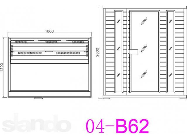 Инфракрасная сауна 04-B62 в городе Нижний Новгород, фото 2, Другое