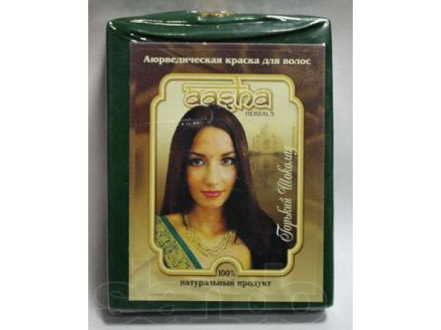 Аюрведическая лечебная краска для волос aasha herbals 100 г горький шоколад