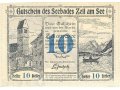 Банкнота – нотгельд г. Цель-ам-Зе (Австрия) 10 хеллеров 1920 г. в городе Орёл, фото 1, Орловская область