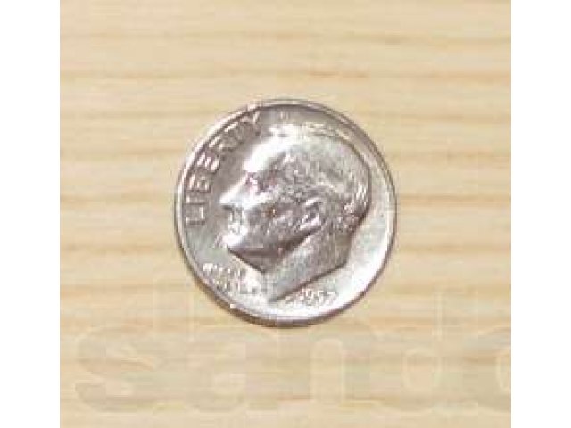 Монета США 10 центов 1957 серебряная в городе Мытищи, фото 1, Нумизматика