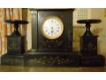 Продам антикварные каминные часы с касолетами из чёрного мрамора с зол в городе Саратов, фото 1, Саратовская область