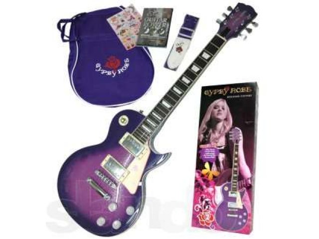 Gypsy Rose 7/8 LP Electric Guitar Package Purple Sparkle 8633/*/PU в городе Сургут, фото 1, стоимость: 9 500 руб.