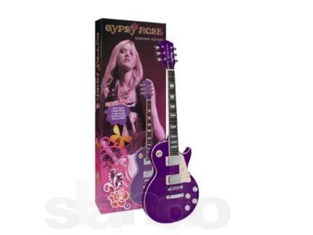 Gypsy Rose 7/8 LP Electric Guitar Package Purple Sparkle 8633/*/PU в городе Сургут, фото 2, Электрогитары