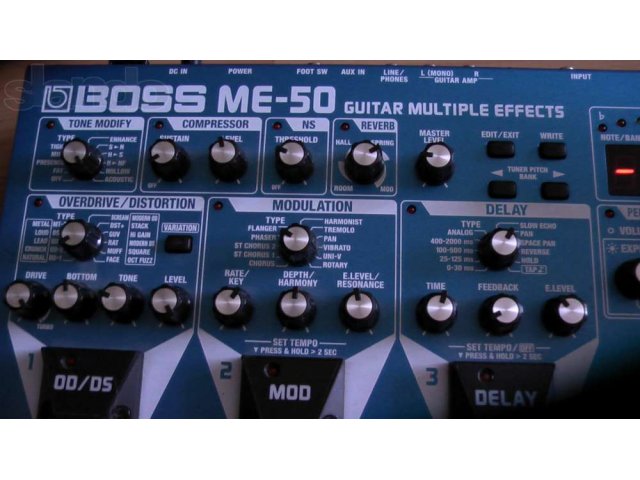 гитарный процессор эффектов Boss ME-50 в городе Йошкар-Ола, фото 4, Гитарные эффекты
