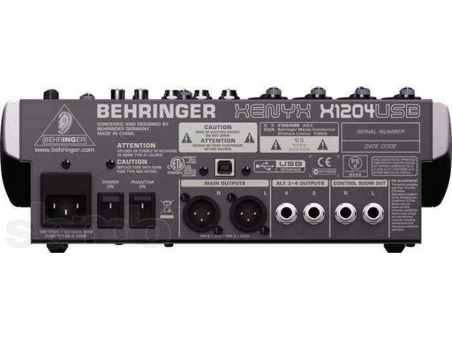 микшерный пульт behringer xenyx 1204usb (новый) в городе Санкт-Петербург, фото 1, Ленинградская область