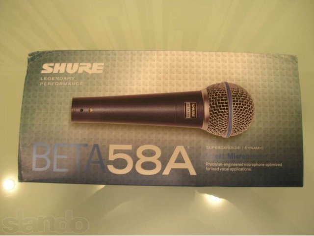 Shure Beta 58A в городе Ростов-на-Дону, фото 1, Микрофоны